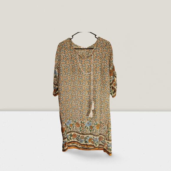 Halife Dress Boho Beach‎ Cover Tassel Tie M Medium - Picture 1 of 3